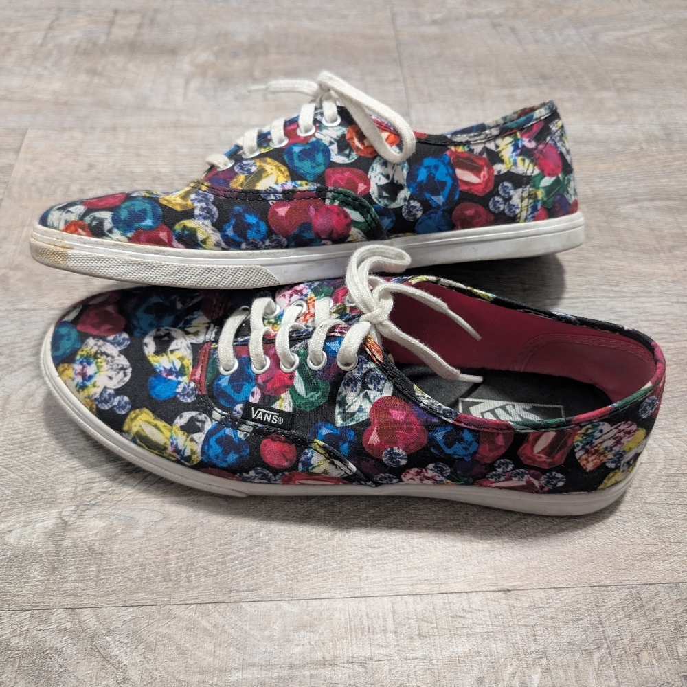 Vans Off The Wall Authentic Lo Pro Jewel Lace Up Women 9 Sneaker Shoes